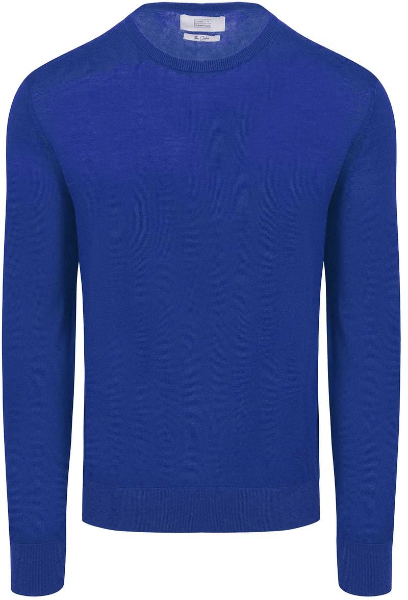 King Essentials The John Pullover Merino Royal Blau