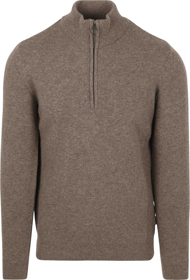 Barbour Half Zip Pullover Wolle Taupe - Größe XL günstig online kaufen