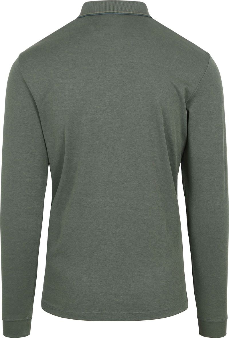 Casa Moda Long Sleeve Poloshirt Grün - Größe M günstig online kaufen