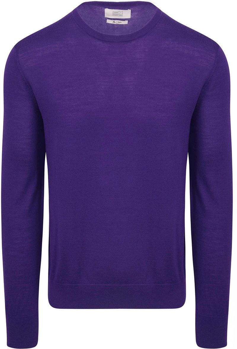 KING Essentials The John Pullover Merino Paars