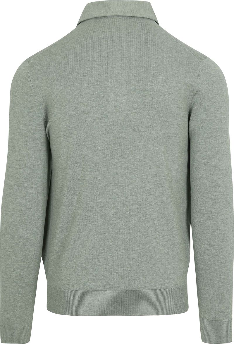 Profuomo Longsleeve Poloshirt Luxury Basic Groen