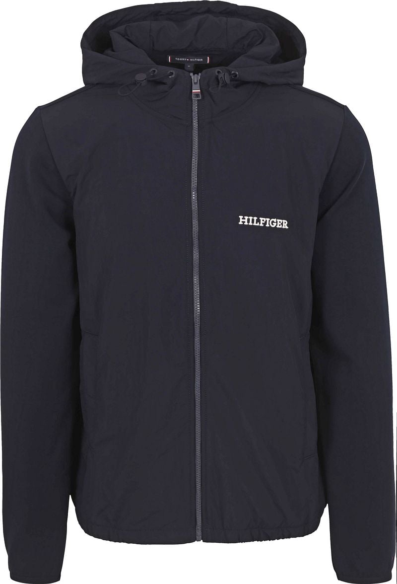 TOMMY HILFIGER Heren Truien & Vesten Monotype Mix Media H Blauw