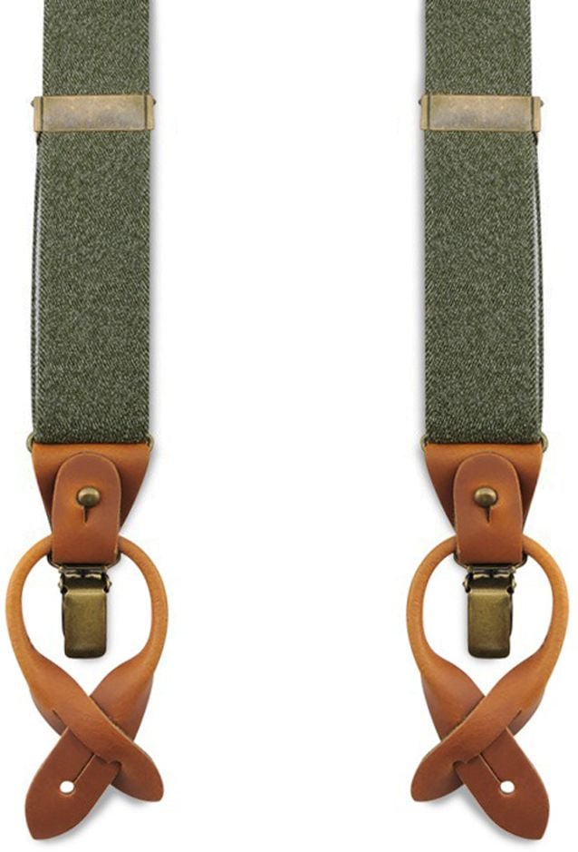 Sir Redman Bretelles Luxe Essential Olive Vert