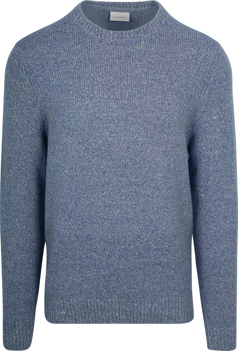 Suitable Pullover Boiled Wool Blauw