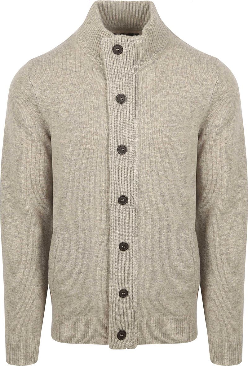 Barbour Zip Pull Wool Greige - Größe XL günstig online kaufen