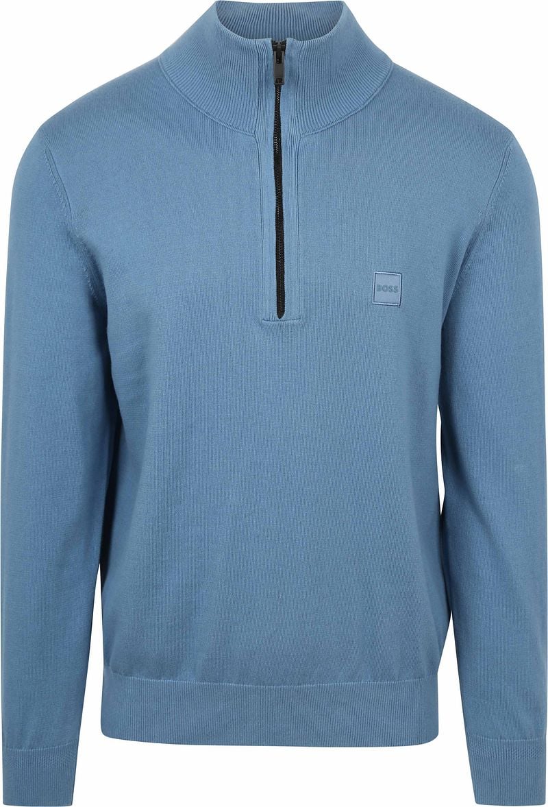 BOSS Kanobix Half Zip Pullover Blau - Größe XXL günstig online kaufen