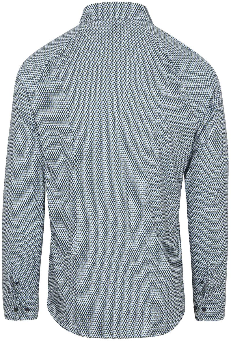 Desoto Overhemd Squares Groen Blauw