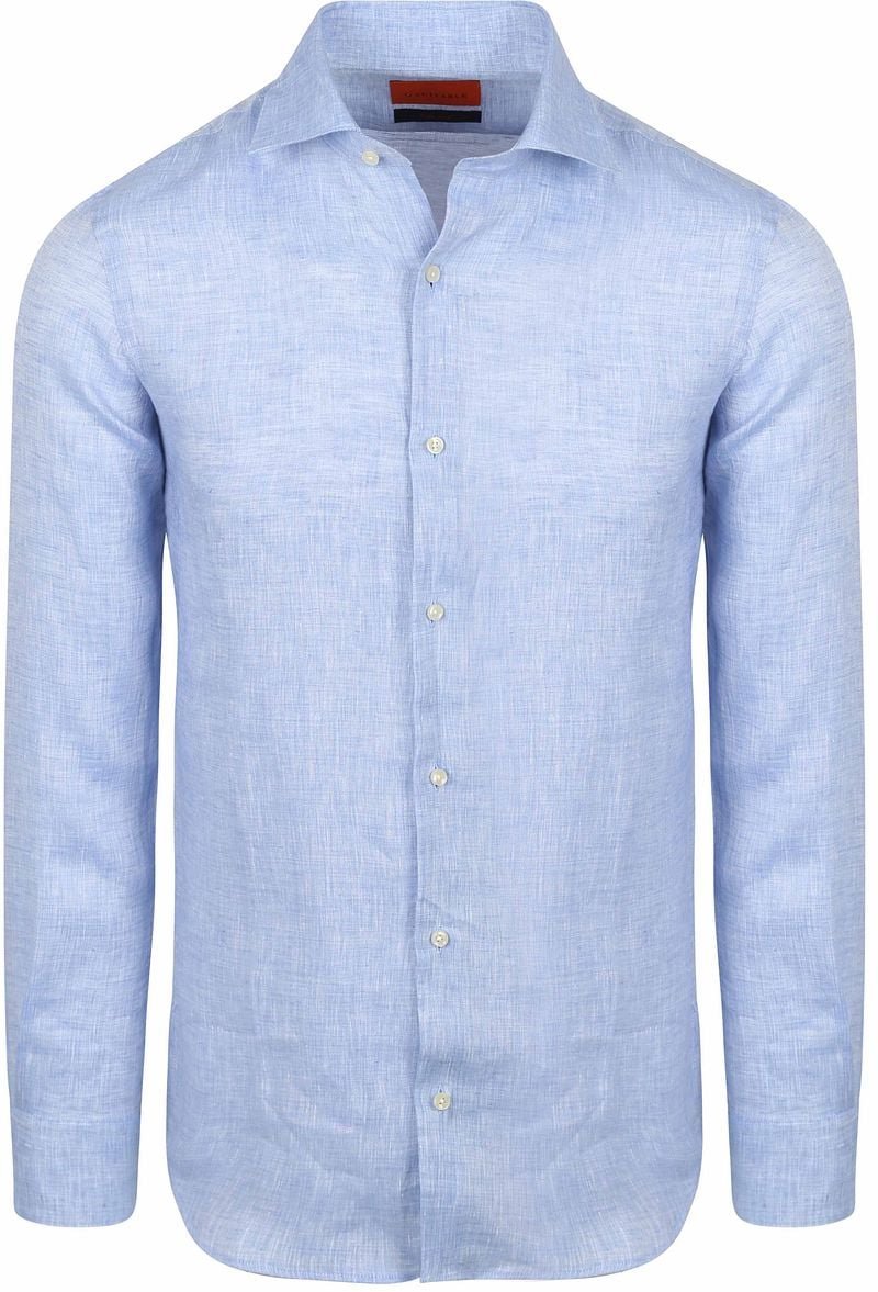 Suitable Hemd Leinen Hellblau - Größe 42 günstig online kaufen
