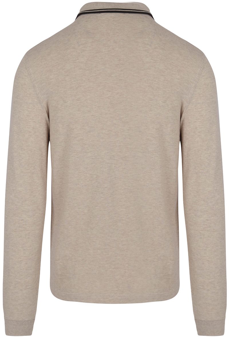 Fred Perry Langarm-Poloshirt Beige Melange W50 - Größe XXL günstig online kaufen