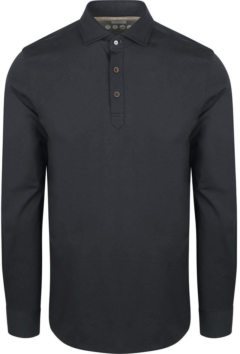 R2 Amsterdam R2 Camicia Polo Jersey Navy