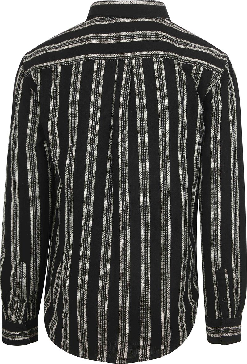 Anerkjendt  Overhemd Leif Structure Stripe Antraciet