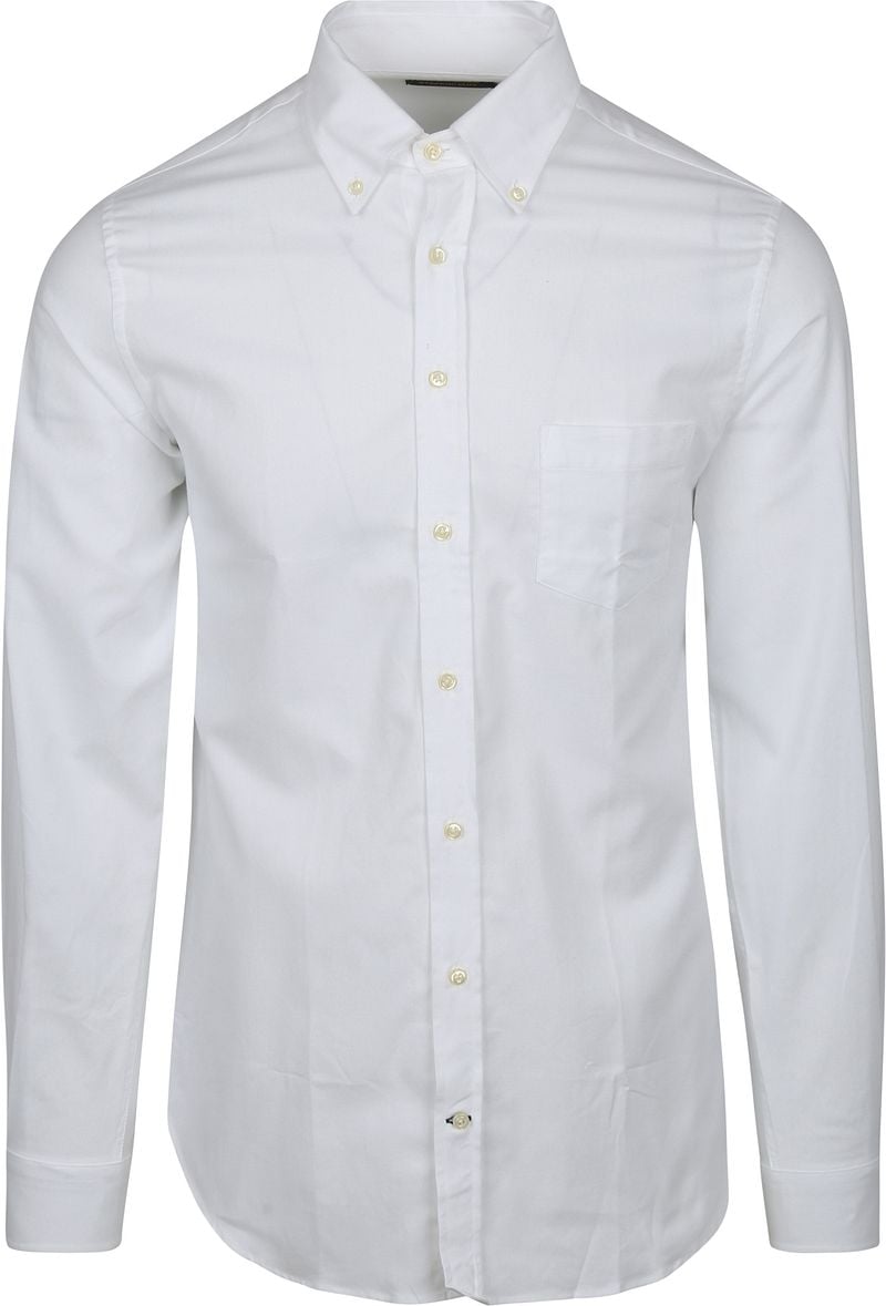 Steppin' Out Overhemd Twill Borstzak Wit
