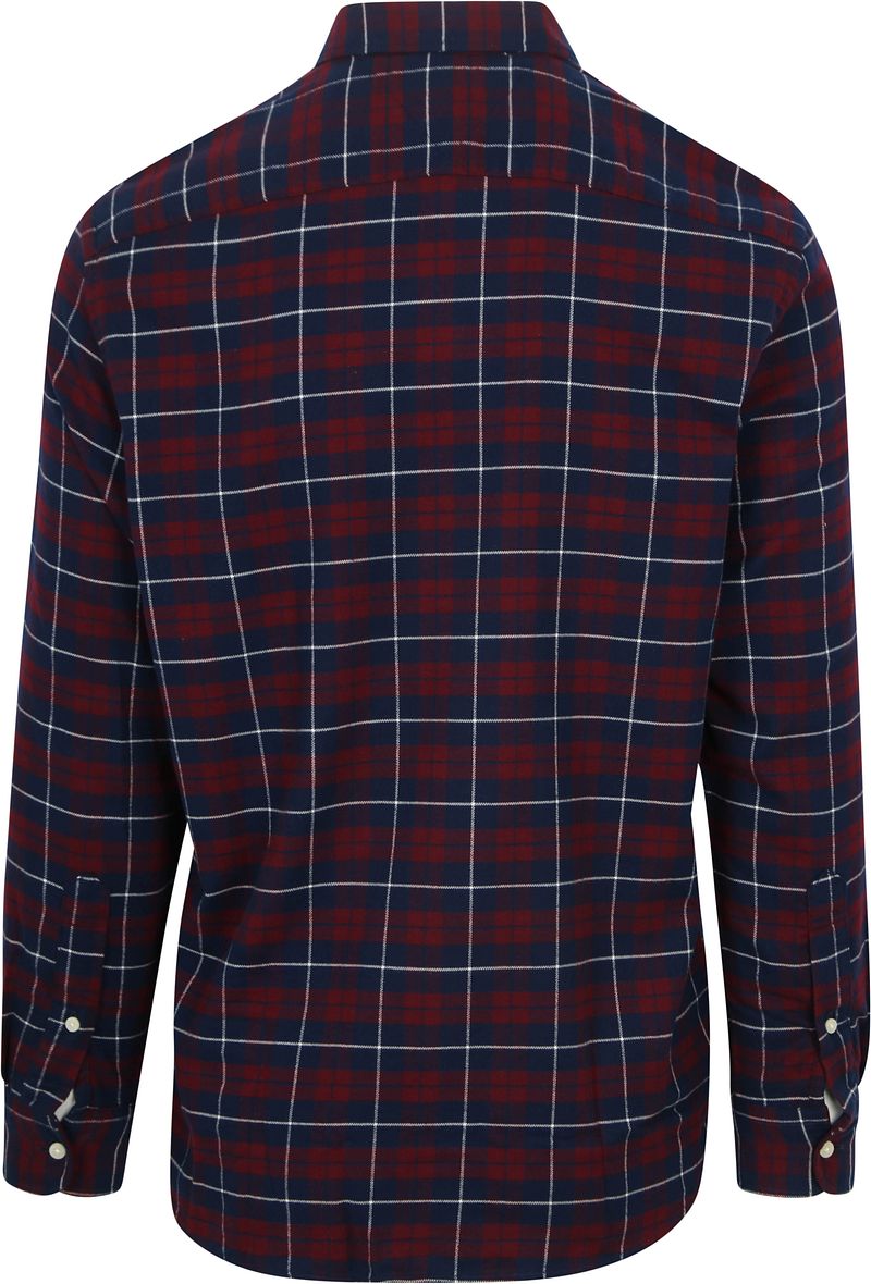 Tommy Hilfiger Flanel Overhemd Ruit Bordeaux