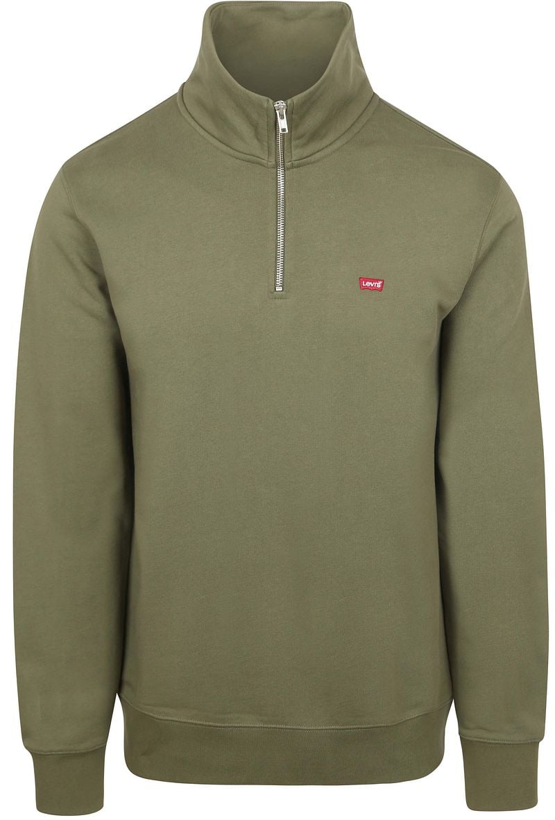 Levi's Sweater Half Zip Grün - Größe L günstig online kaufen