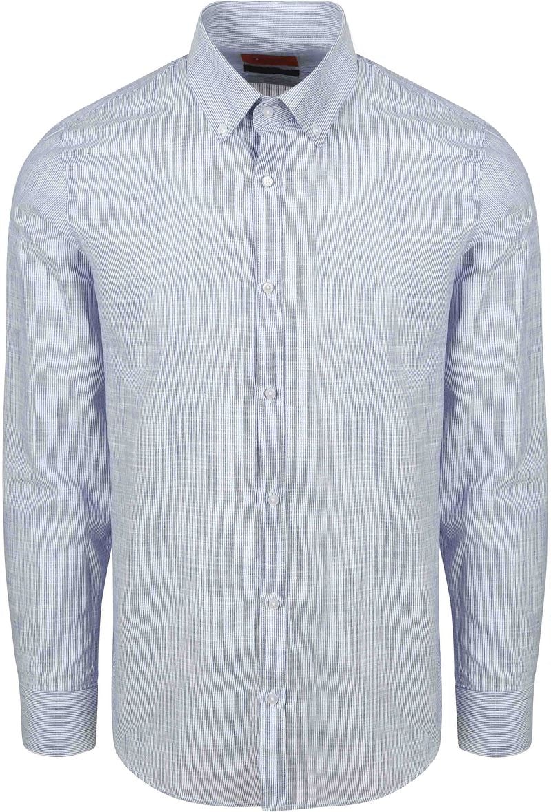 Suitable Hemd Cotton Slub Streifen Blau - Größe XXL günstig online kaufen