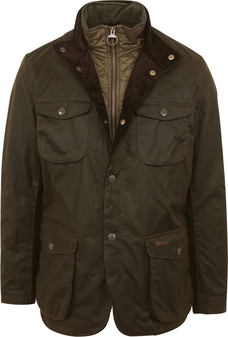 Barbour Wachsjacke Ogston Olive - Größe L günstig online kaufen