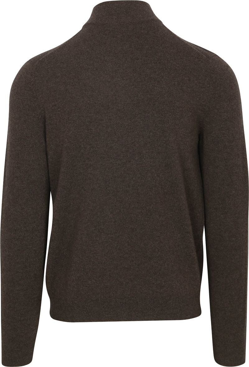 Steppin' Out Half Zip Pullover Merinowolle Braun - Größe L günstig online kaufen