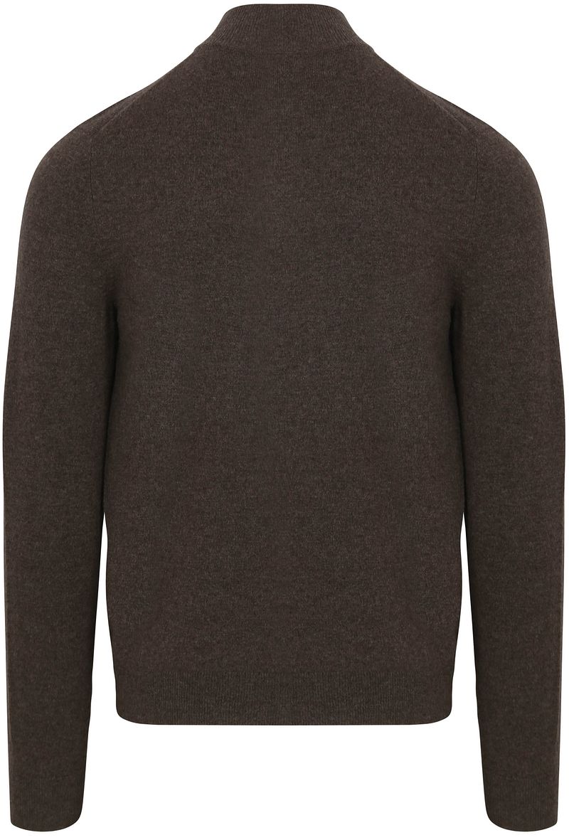 Steppin' Out Half Zip Pullover Merinowolle Braun - Größe L günstig online kaufen