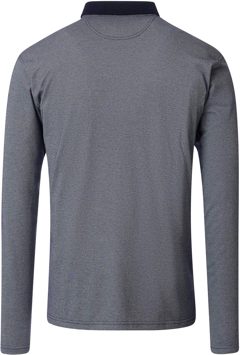 Casa Moda Long Sleeve Polo Structure Blauw
