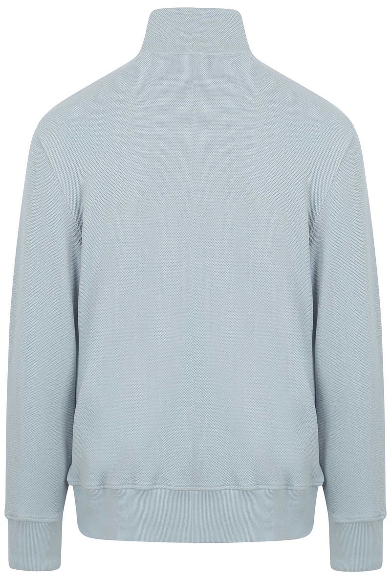 Gant Half Zip Trui Lichtblauw