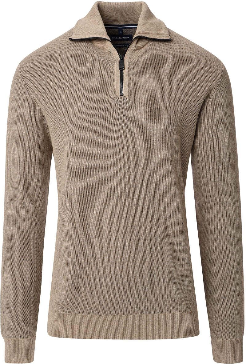 Casa Moda Halfzip Trui Ecru