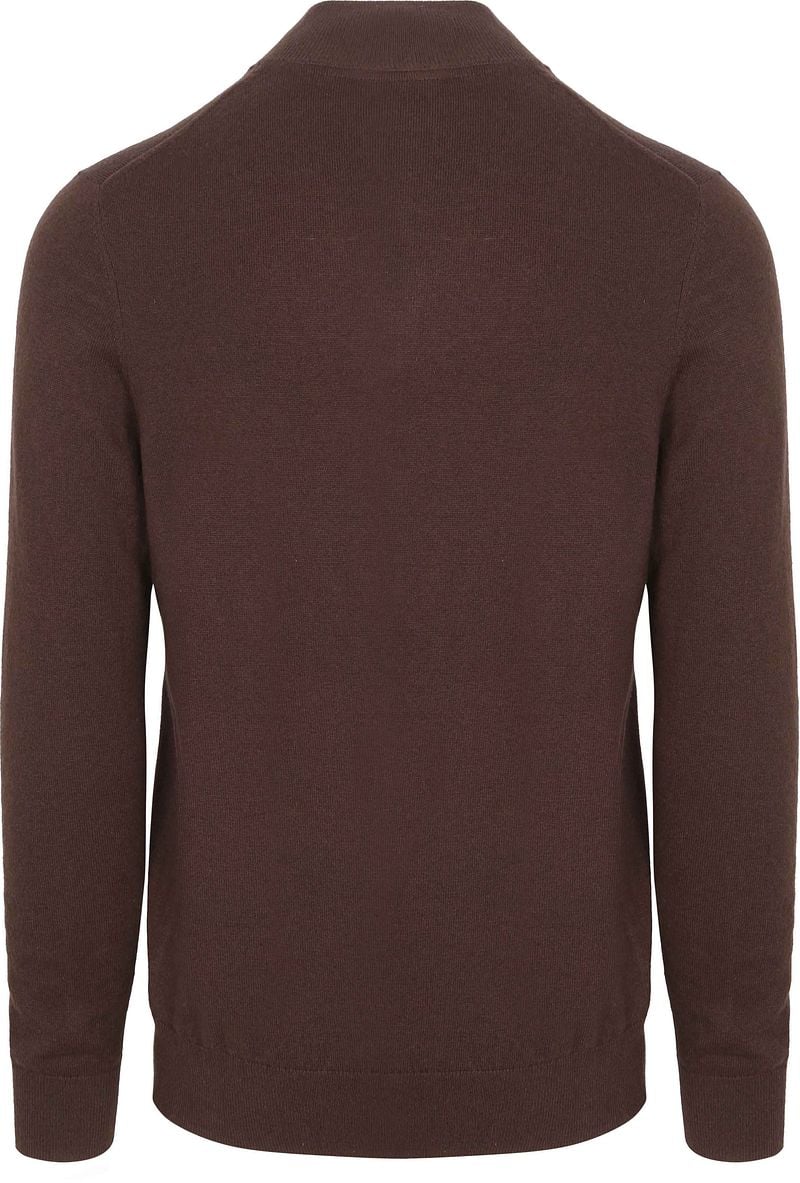 Lyle and Scott Lyle & Scott Half Zip Pullover Merinowol Espresso