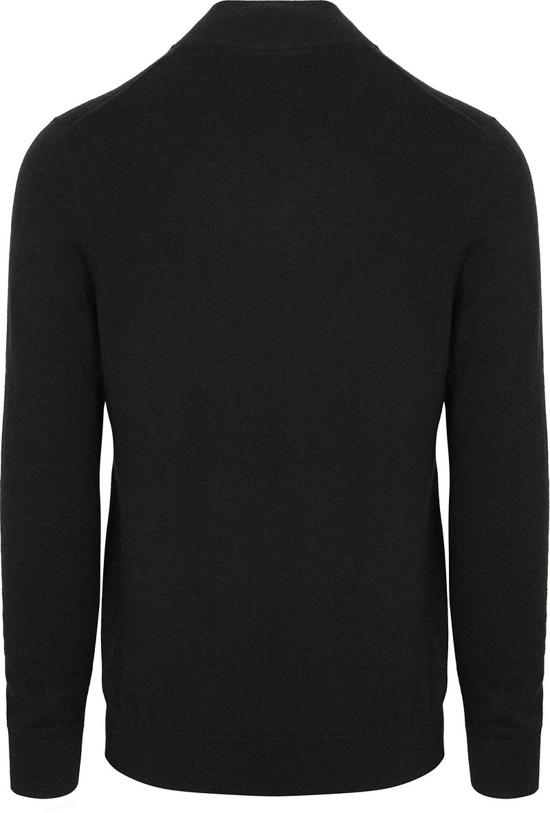 Lyle and Scott Lyle & Scott Half Zip Pullover Merinowol Zwart