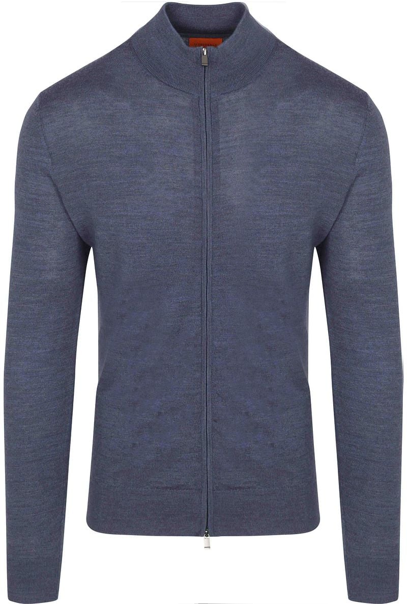 Suitable Cardigan Merino Denim Blau - Größe 3XL günstig online kaufen