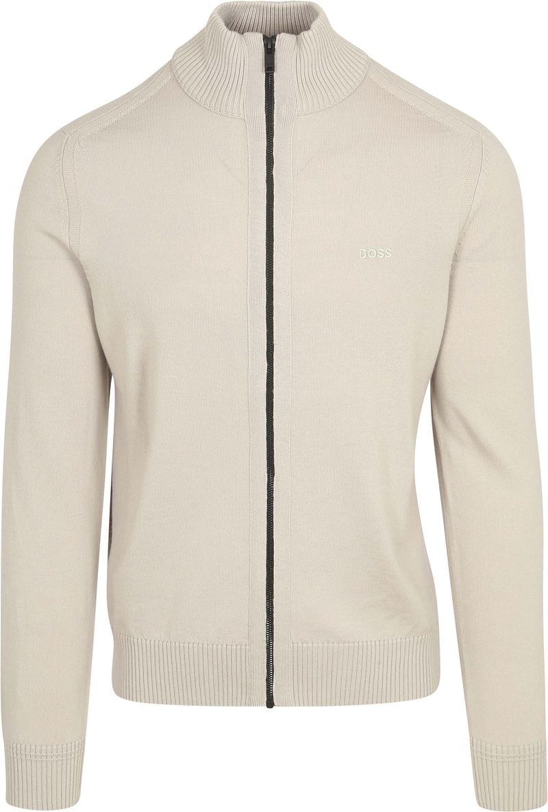 Boss Sweater Avac Vest Wolblend Greige