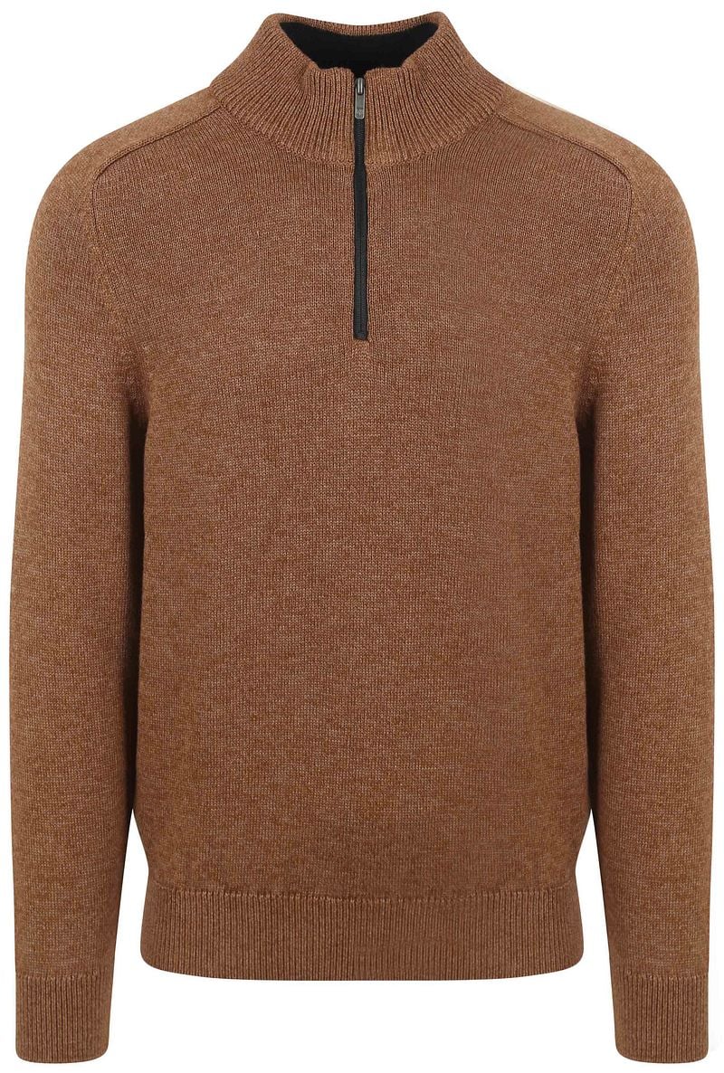 State Of Art Half Zip Pullover Melange Camel Braun - Größe L günstig online kaufen