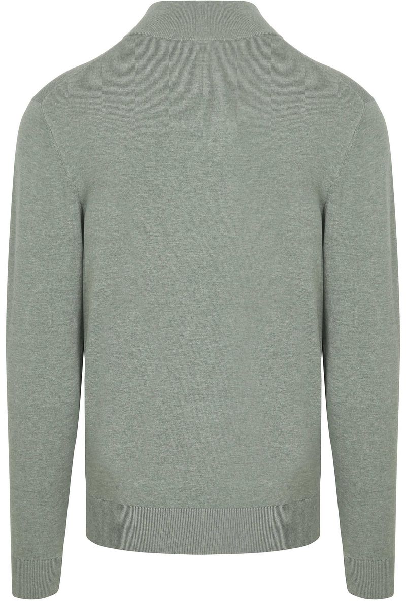 Profuomo Half Zip Pullover Luxury Basic Groen