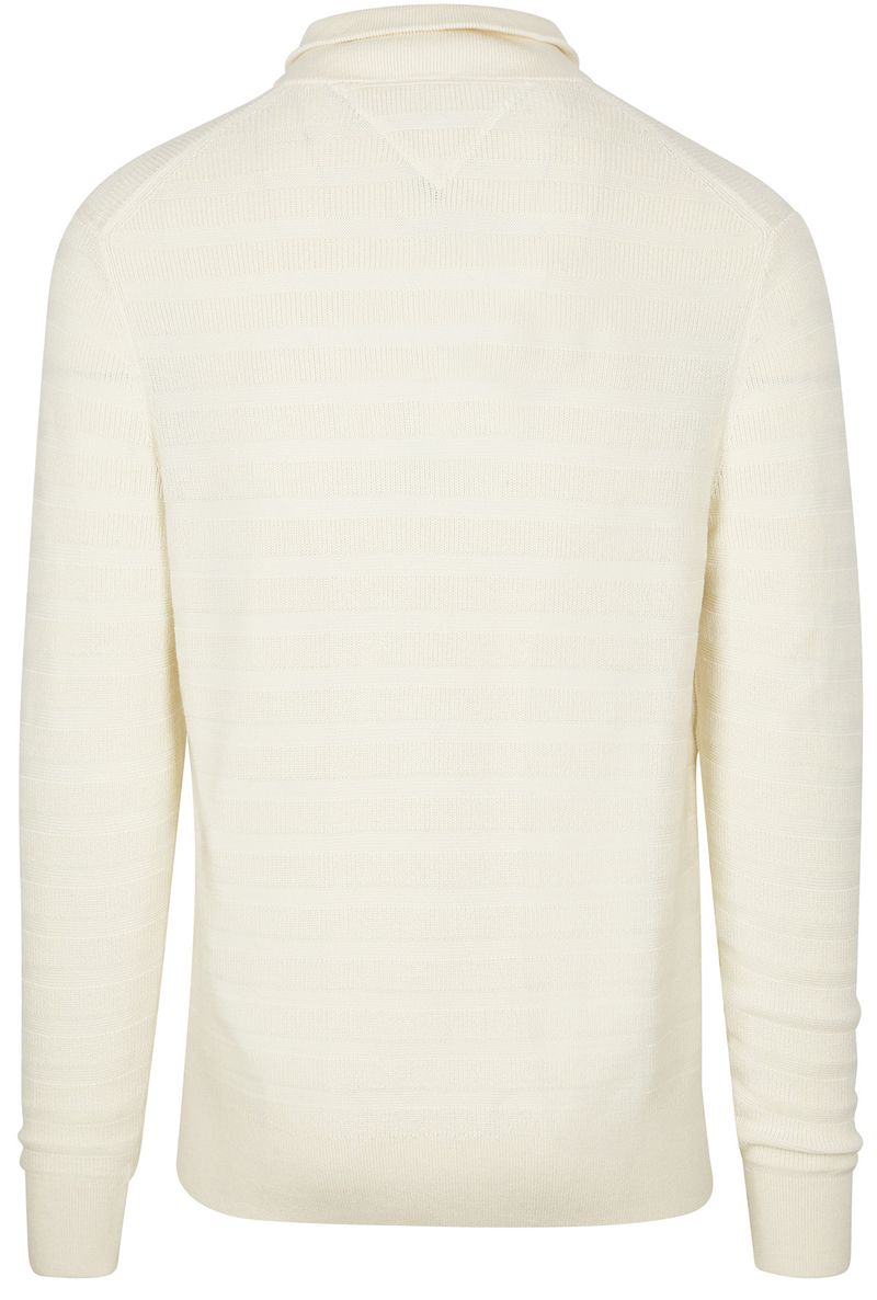 Tommy Hilfiger Pullover Halfzip Structure Ivory