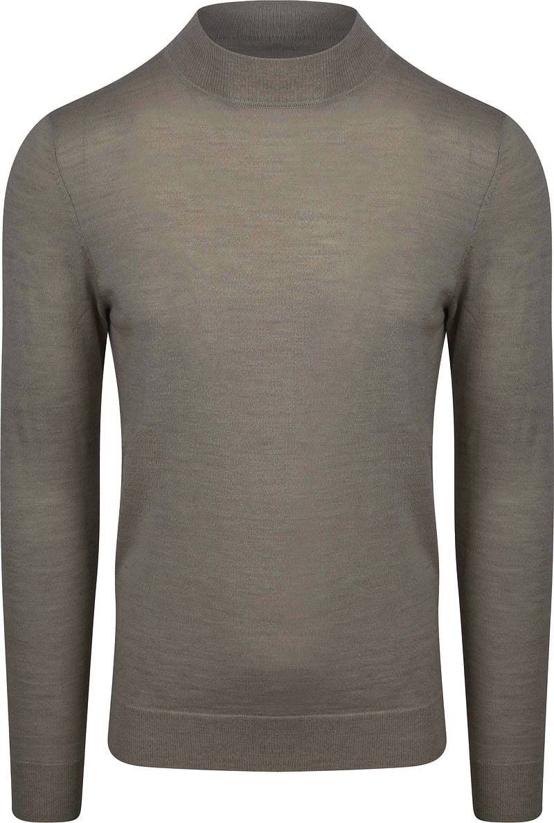 Profuomo Turtleneck Merino Pullover Grün - Größe XXL günstig online kaufen