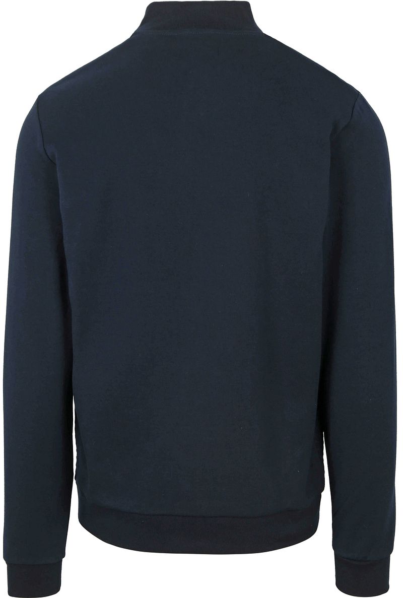 No Excess Vest Zipper Jacquard Navy