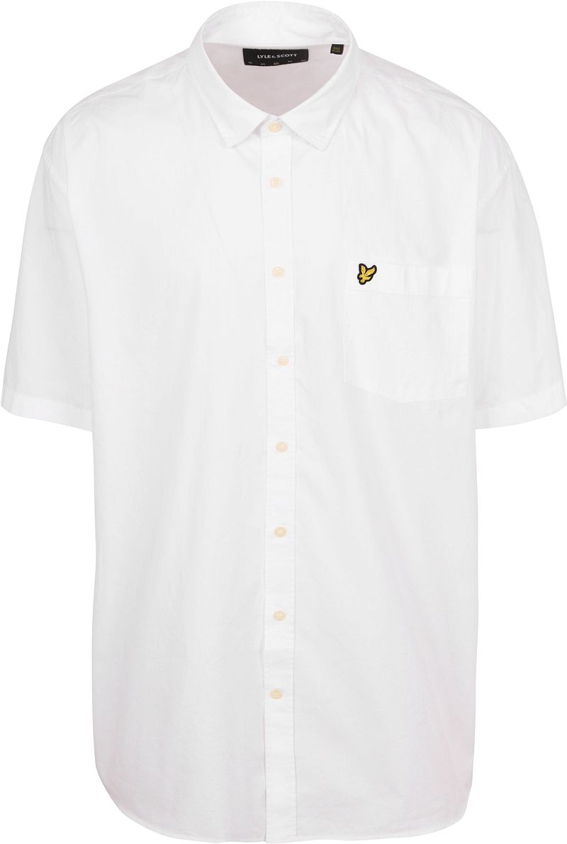 Lyle and Scott Short Sleeves Hemd Plussize Poplin Weiß - Größe 4XL günstig online kaufen