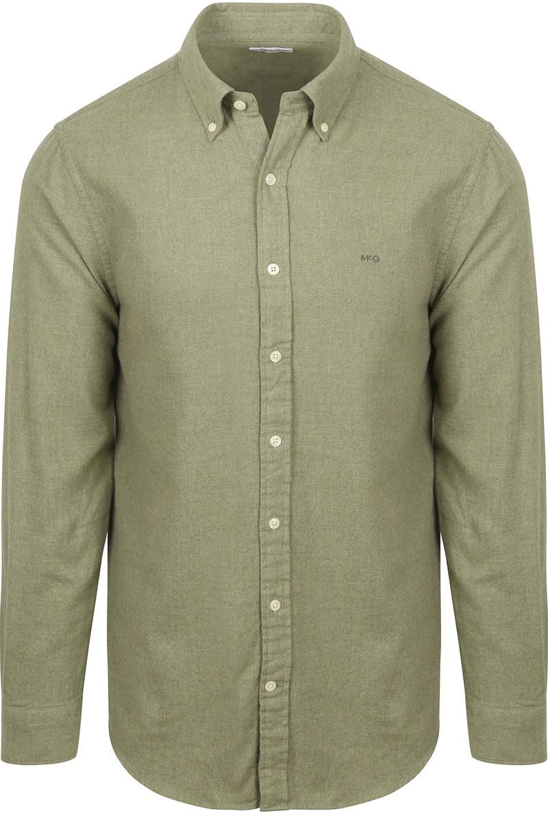 McGregor Hemd Flanell Melange Sage Grün - Größe XXL günstig online kaufen