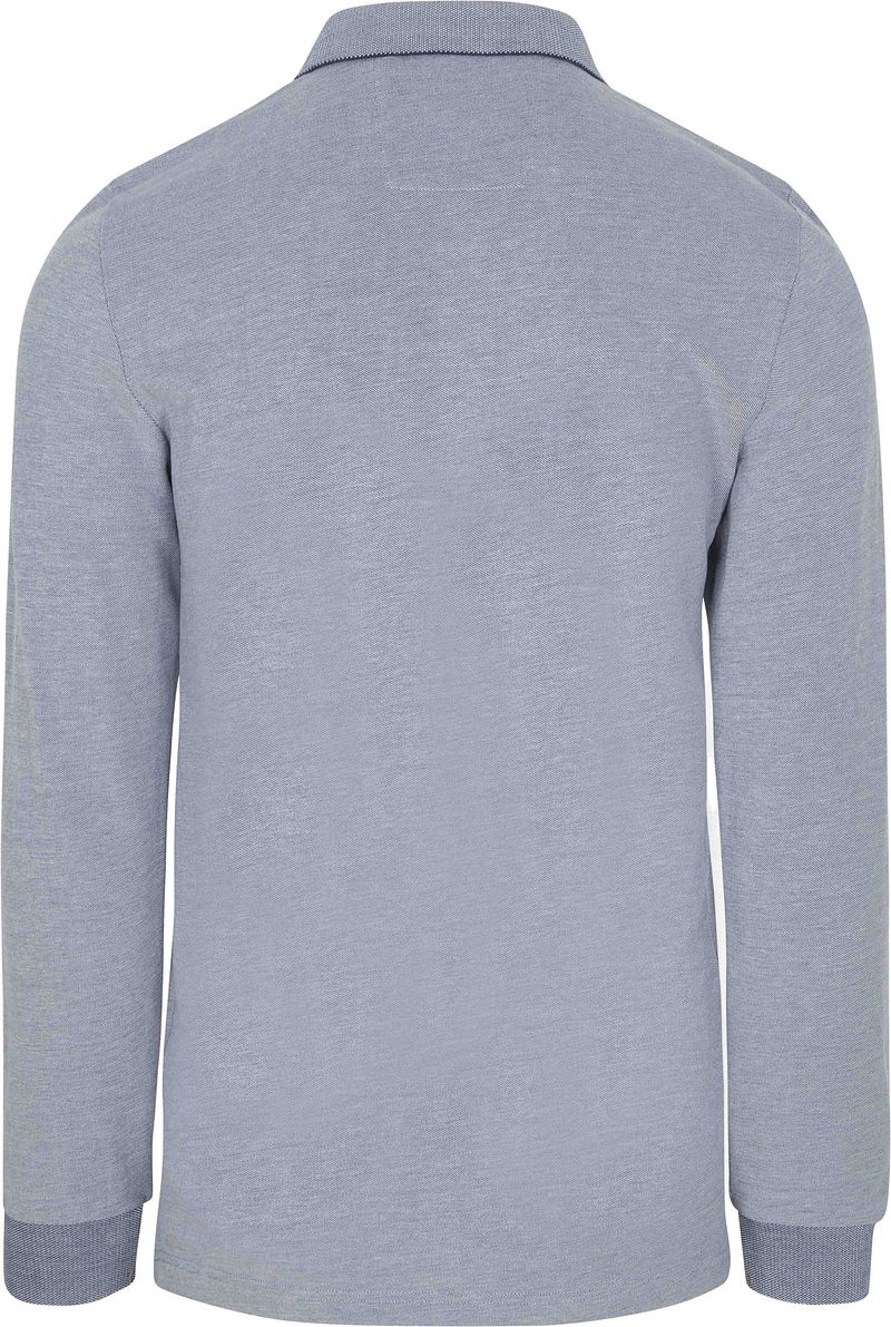 new zealand auckland NZA Longsleeve Polo Hamton Piqué Blauw