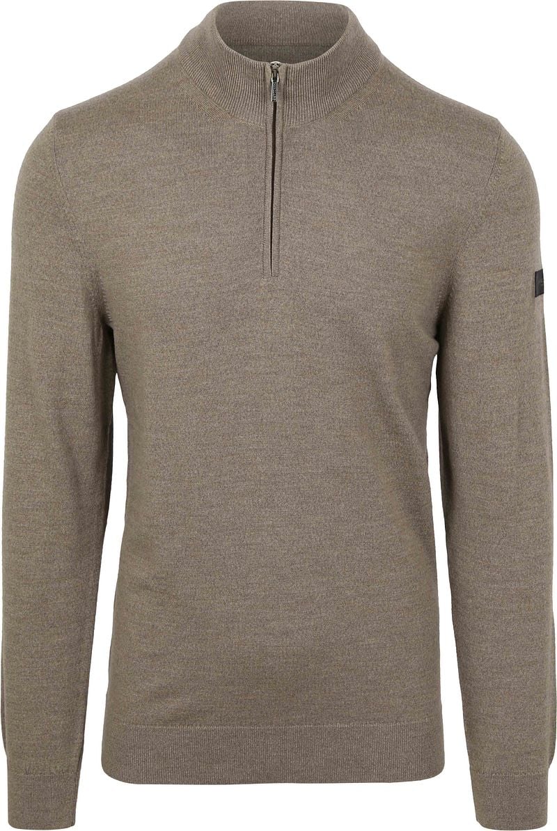 Cavallaro Merino Half-Zip Taupe - Größe L günstig online kaufen