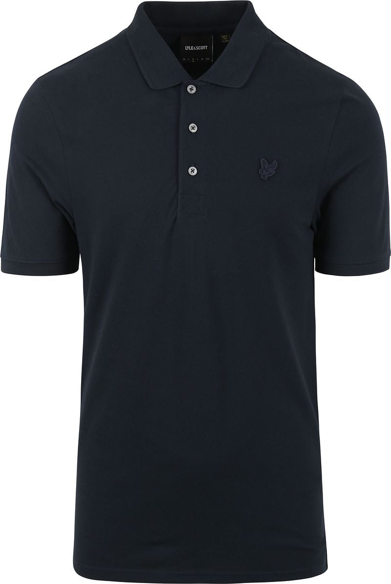 Lyle and Scott Tonal Eagle Poloshirt Navy - Größe M günstig online kaufen