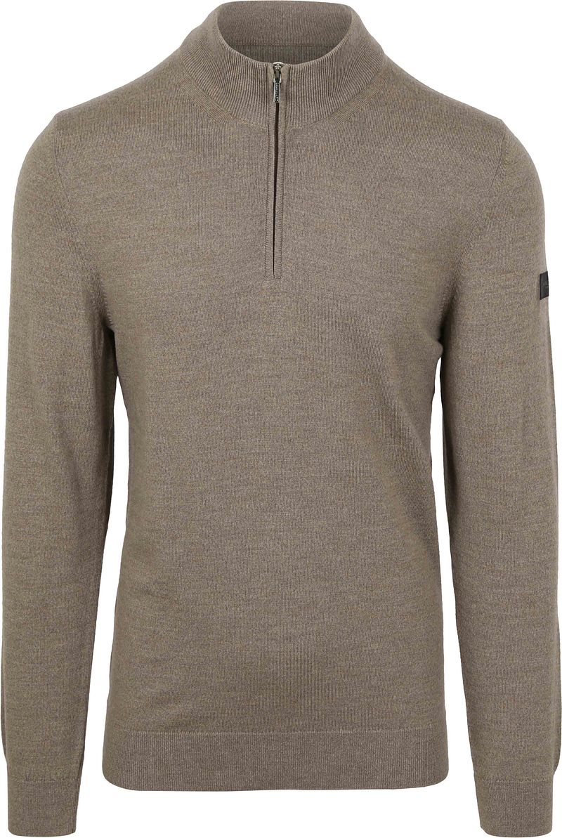 Cavallaro Napoli Cavallaro Merino Half-Zip Taupe