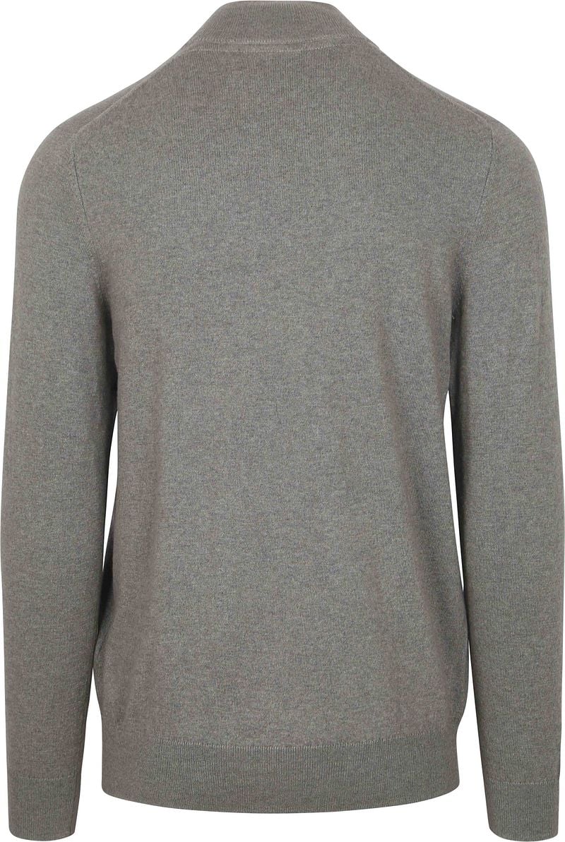 Lyle and Scott Lyle & Scott Half Zip Pullover Merinowol Grijs