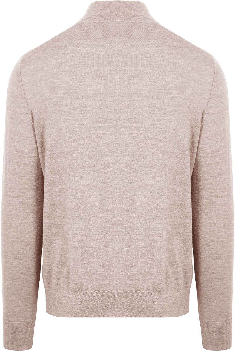 KING Essentials The Michael Half Zip Pull Merino Greige