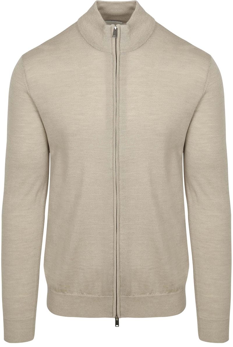 Profuomo Strickjacke Merinowolle Beige - Größe XXL günstig online kaufen