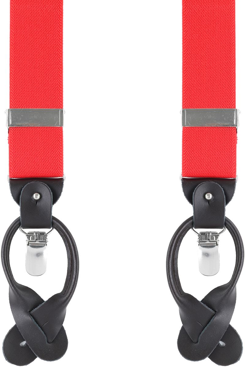Bretelles de Luxe Rouges   Rouge
