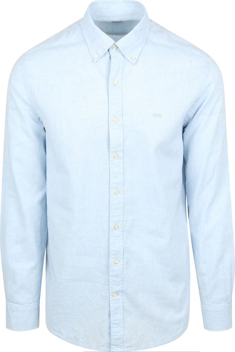McGregor Hemd Linen Blend Hellblau - Größe M günstig online kaufen