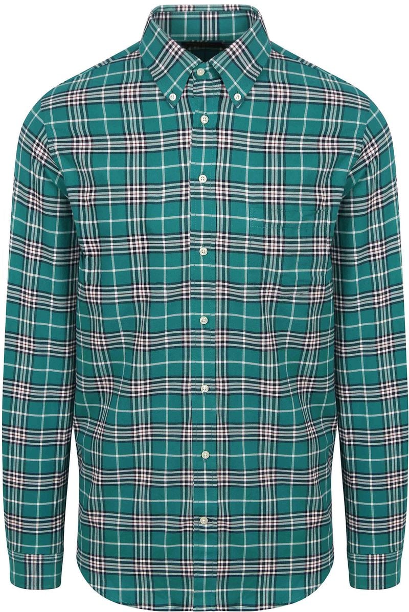 Steppin' Out Flanel Overhemd Ruit Groen