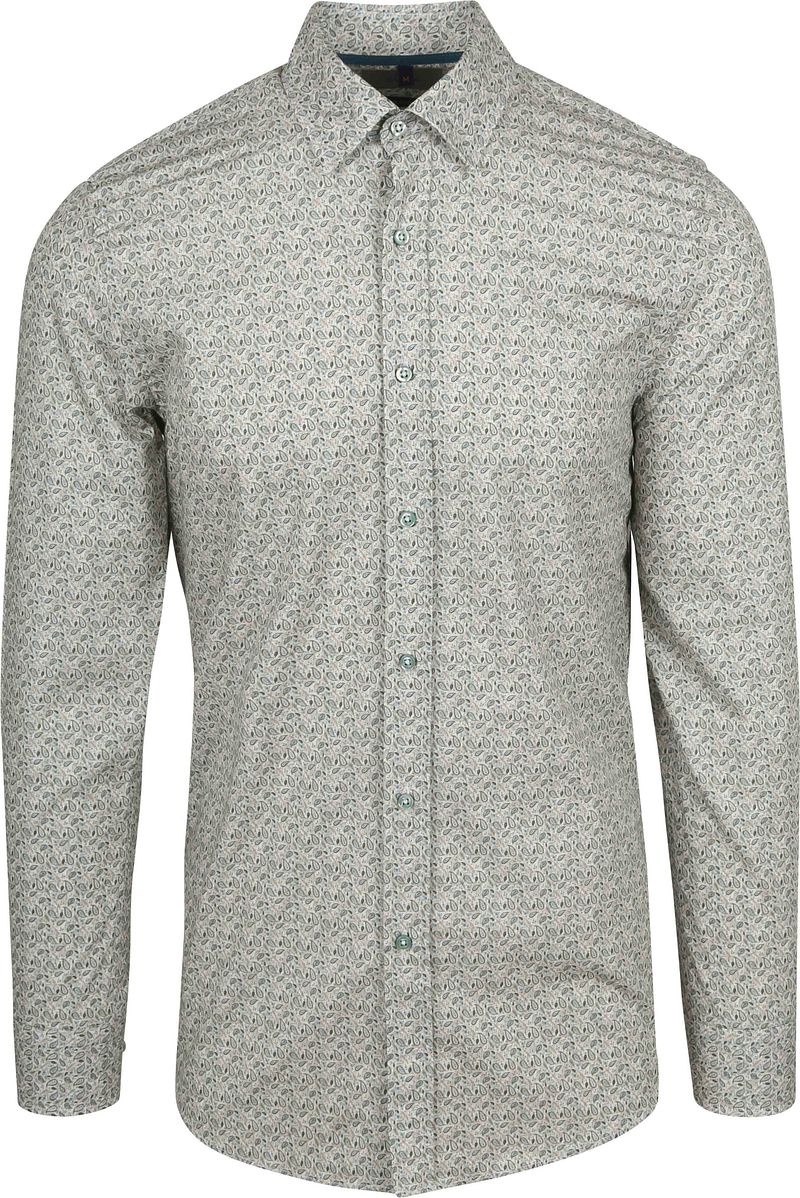 Suitable Overhemd Paisley Groen