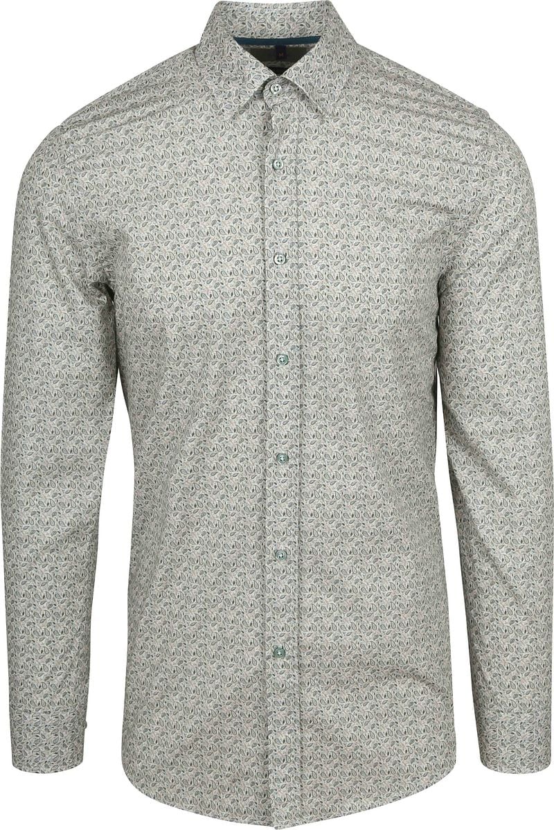 Suitable Hemd Paisley Grün  - Größe XXL günstig online kaufen