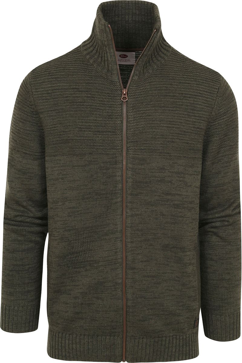 Petrol Cardigan Knitwear Melange Foncé Vert foncé Vert taille M