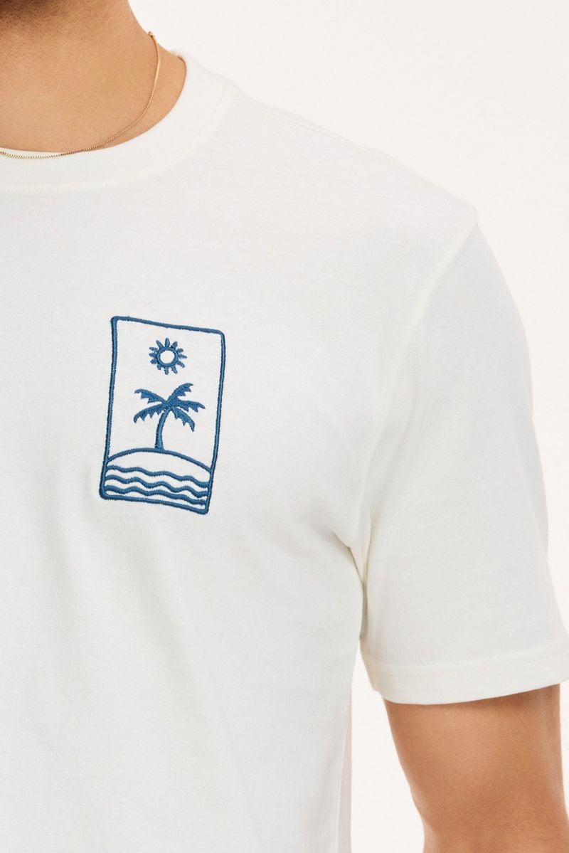 Shiwi T-shirt End of Summer Jet stream White